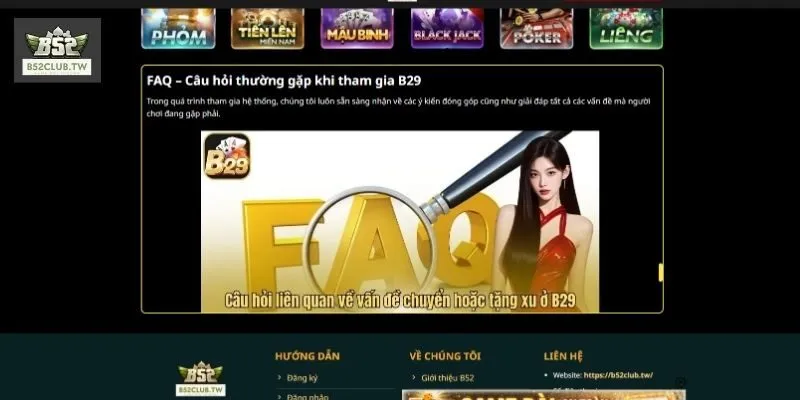 Câu hỏi thường gặp liên quan đến sự uy tín B52